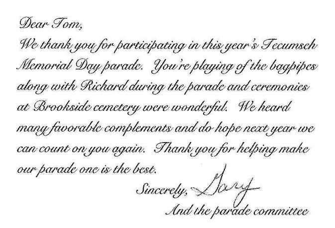 thank-you letter